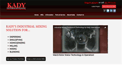 Desktop Screenshot of kadyinternational.com