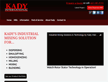 Tablet Screenshot of kadyinternational.com